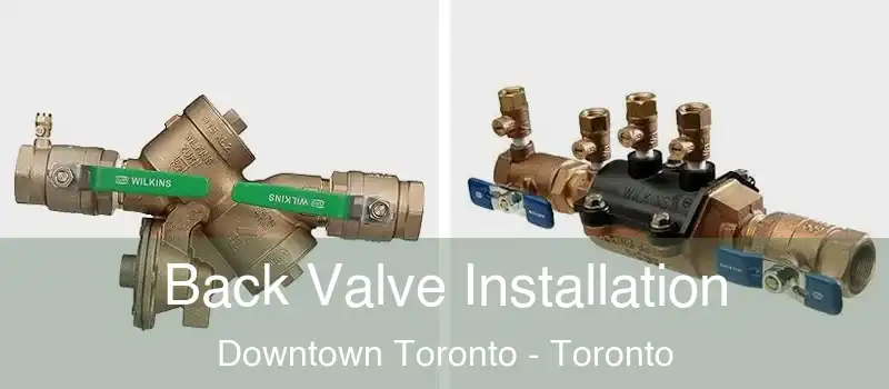  Back Valve Installation Downtown Toronto - Toronto