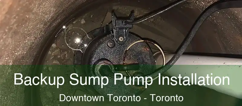  Backup Sump Pump Installation Downtown Toronto - Toronto