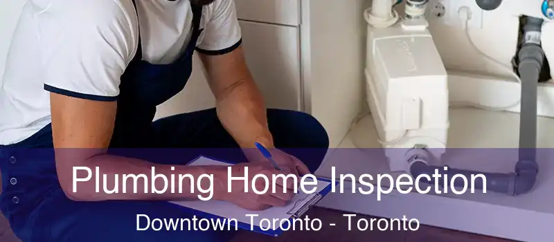  Plumbing Home Inspection Downtown Toronto - Toronto